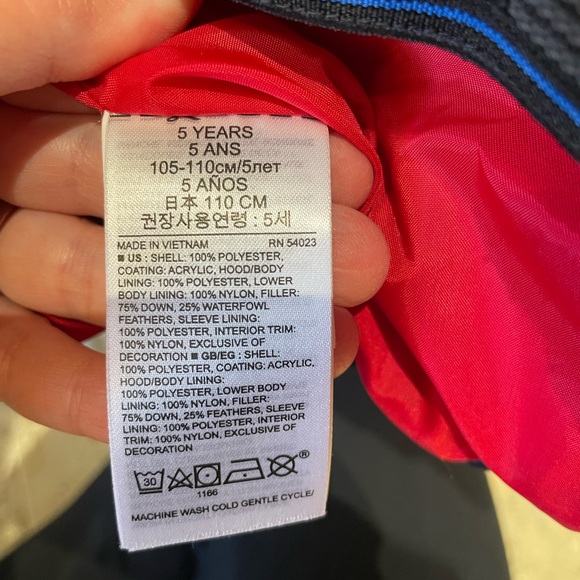 Gap - size 5 blue kids puffer jacket - Picture 8 of 8